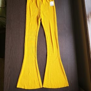 Urban Outfitters Yellow Flared Pants